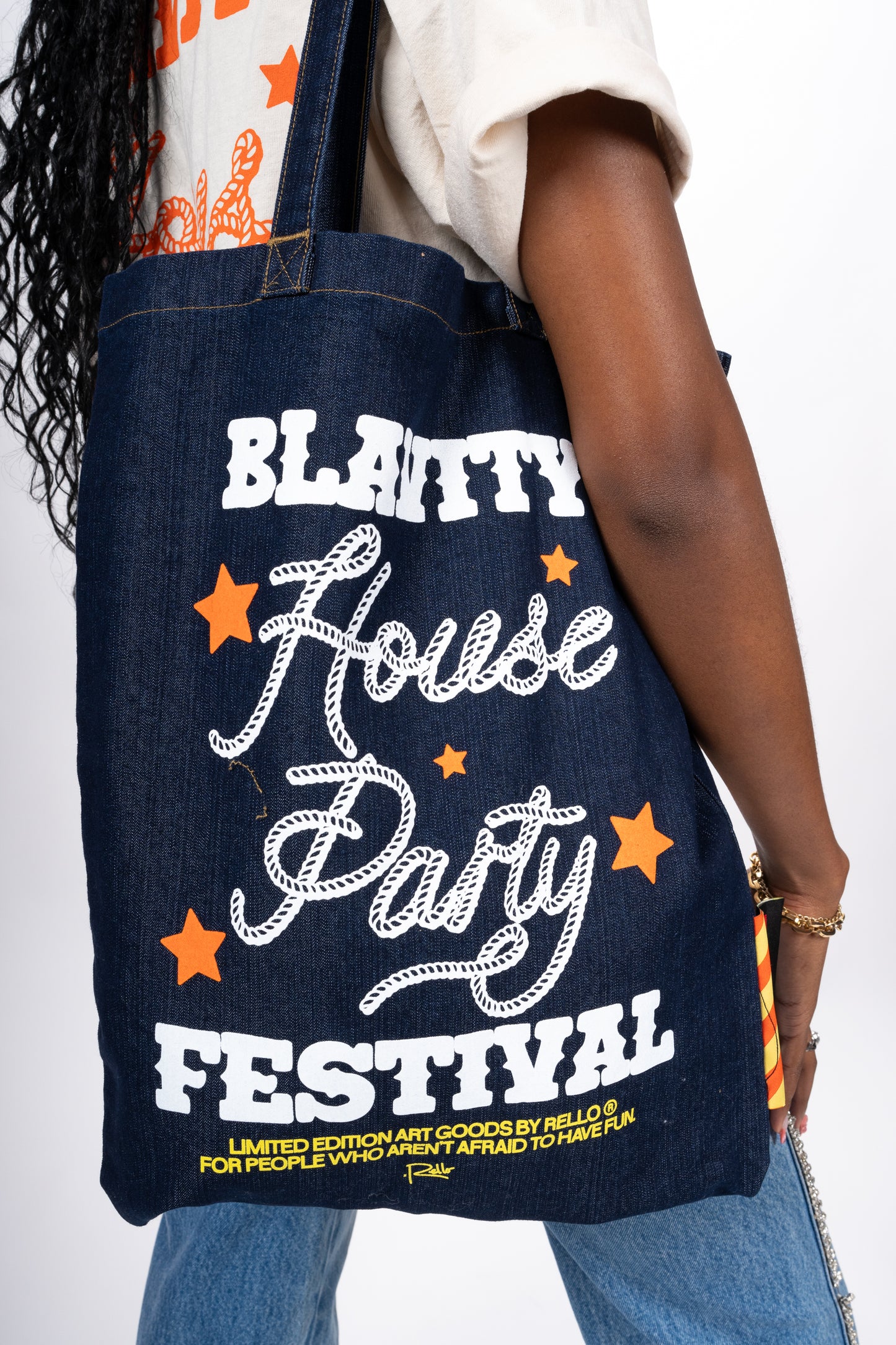 Denim Tote: Blavity House Party Music Festival Edition