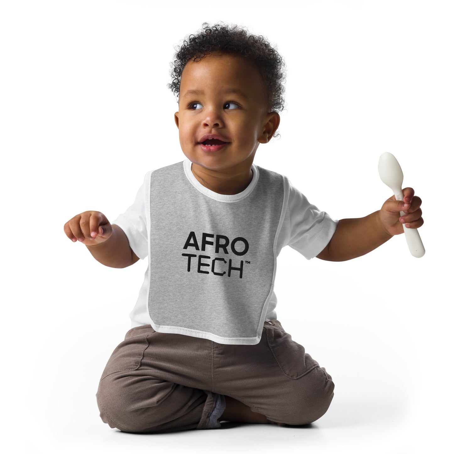 AFROTECH Embroidered Baby Bib