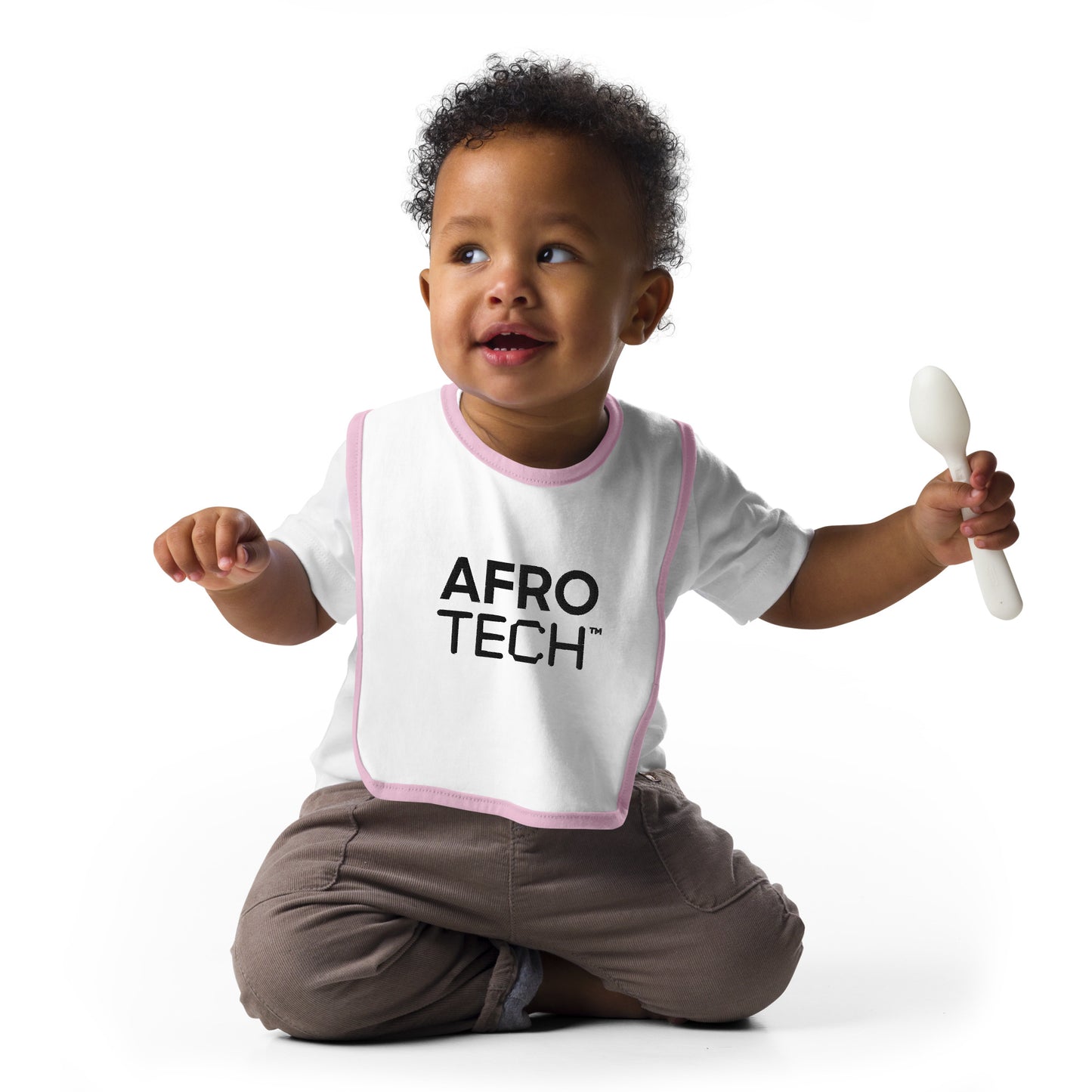 AFROTECH Embroidered Baby Bib