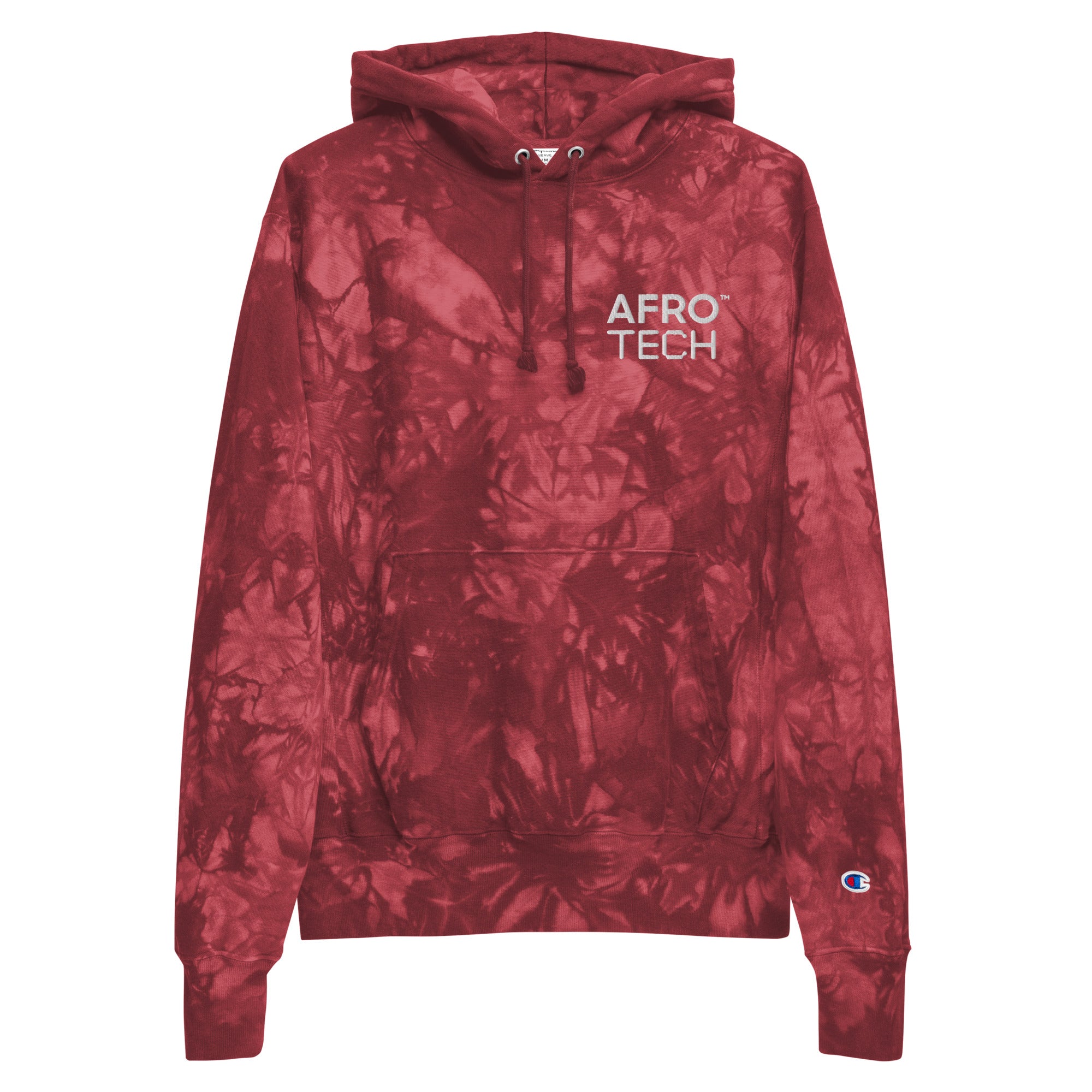 Burgundy tie 2024 dye hoodie