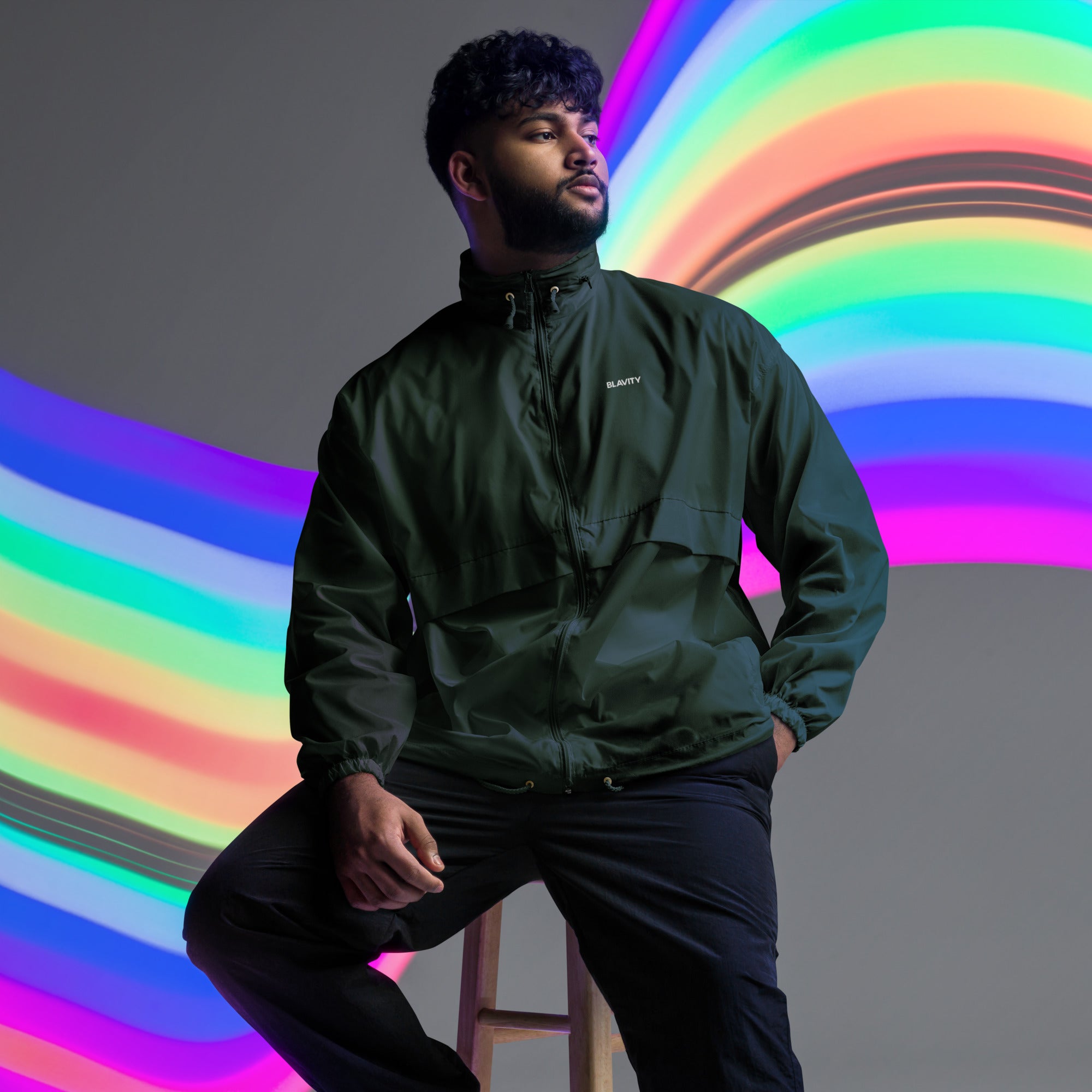 Rainbow windbreaker deals